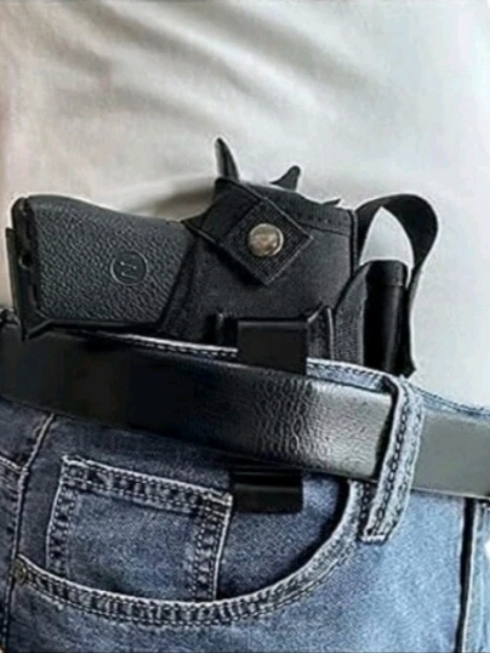 NEW Durable Holster Ambidextrous Universal Gun Holster Concealed Carry Black - Picture 2 of 7